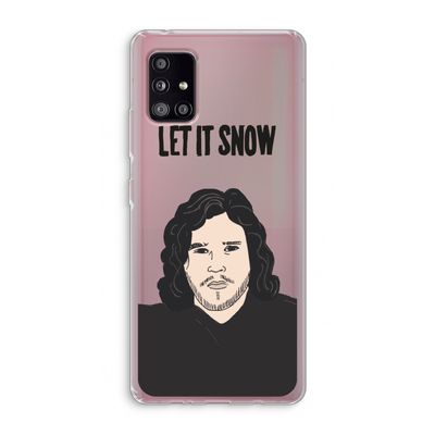 Let It Snow: Samsung Galaxy A51 5G Transparant Hoesje