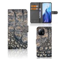 Xiaomi Mi 11 | Telefoonhoesje | Met pasjeshouder | Krokodillenprint