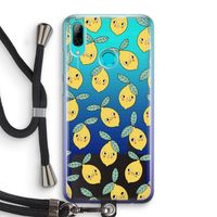 Citroenen: Huawei P Smart (2019) Transparant Hoesje met koord