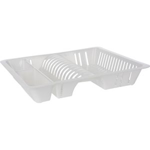 Afwas afdruiprek wit kunststof L48 x B39 x H8 cm