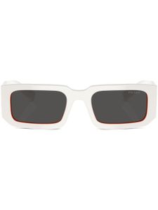 Prada Eyewear lunettes de soleil à monture rectangulaire - Blanc