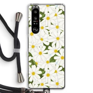 Summer Daisies: Sony Xperia 1 III Transparant Hoesje met koord