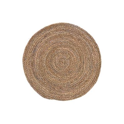 10x Placemats rond bruin rotan 38 cm