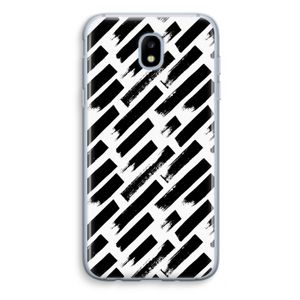 Zwarte vegen: Samsung Galaxy J5 (2017) Transparant Hoesje