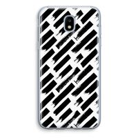 Zwarte vegen: Samsung Galaxy J5 (2017) Transparant Hoesje