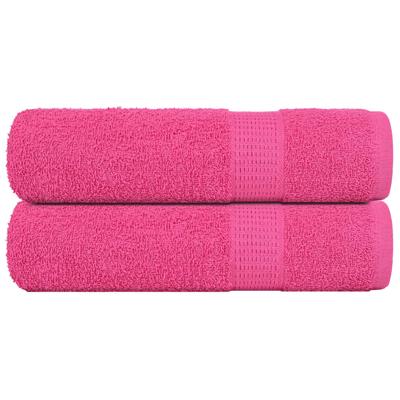VidaXL Handdoeken 2 st 50x100 cm 360 g/m² 100% katoen roze