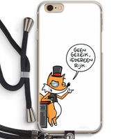 Geen Gezeik: iPhone 6 / 6S Transparant Hoesje met koord