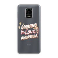 Pizza is the answer: Xiaomi Redmi Note 9 Pro Transparant Hoesje