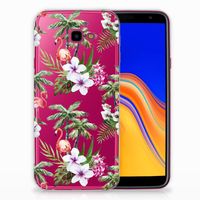 Samsung Galaxy J4 Plus (2018) TPU Hoesje Flamingo Palms - thumbnail