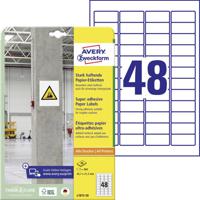 Avery-Zweckform L7873-20 ( 45.7 x 21.2 mm, Wit, 960 stuk(s), Permanent hechtend, Sterk hechtend