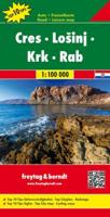 Wegenkaart - landkaart Dalmatische Kust Cres - Losinj - Krk - Rab | Freytag & Berndt