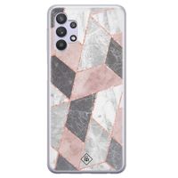 Samsung Galaxy A32 5G siliconen hoesje - Stone grid Samsung Galaxy A32 5G siliconen hoesje - Stone grid