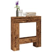 Haardombouw 81x18x82 cm bewerkt hout oud houtkleurig