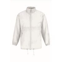 Windjas/windbreaker - heren - wit - met capuchon