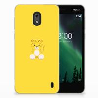 Nokia 2 Telefoonhoesje met Naam Baby Leopard - thumbnail