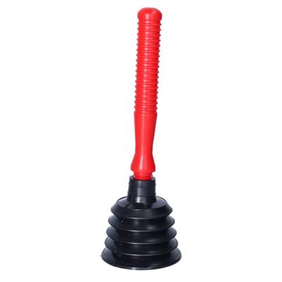 Ontstopper - toilet / gootsteen - rood - kunststof - rubber - 27 cm - plopper