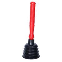 Ontstopper - toilet / gootsteen - rood - kunststof - rubber - 27 cm - plopper