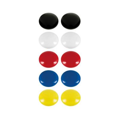 Magneten - 10x stuks - gekleurd - geschikt voor whiteboard of koelkast