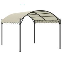 Paviljoen Prieel 4 x 3 mtr , stof creme