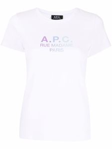 A.P.C. t-shirt Rue Madame Paris en coton - Blanc