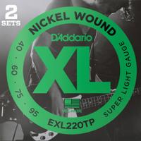 D'Addario EXL220TP XL Nickel Wound Bassnaren (40-95) 2-Pack D'Addario EXL220TP XL Nickel Wound Bassnaren (40-95) 2-Pack