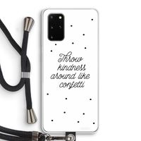 Confetti: Samsung Galaxy S20 Plus Transparant Hoesje met koord