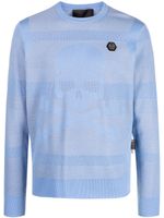 Philipp Plein Skull&Bones wool-blend jumper - Bleu - thumbnail