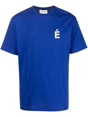 Études Studio t-shirt à logo appliqué - Bleu