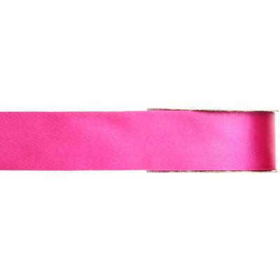 Hobby/decoratie sierlint - satijn - fuchsia roze - 1,5 cm/15 mm x 25 meter - cadeaulint