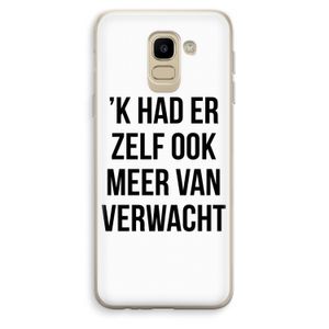 Meer verwacht: Samsung Galaxy J6 (2018) Transparant Hoesje