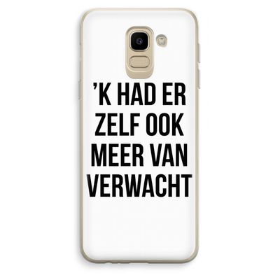 Meer verwacht: Samsung Galaxy J6 (2018) Transparant Hoesje