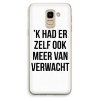 Meer verwacht: Samsung Galaxy J6 (2018) Transparant Hoesje