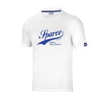 Heren-T-Shirt met Korte Mouwen Sparco VINTAGE Wit M - Maat: M