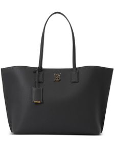 Burberry sac cabas à plaque logo - Noir