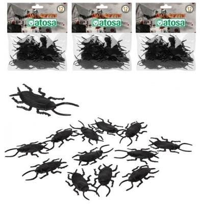 Atosa Horror decoratie kakkerlakken - 36x stuks - van plastic - lengte 6 cm - Halloween dieren
