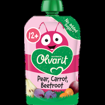 Olvarit Knijpfruit Peer Wortel Rode Biet 12+ Maanden 100 g bij Jumbo