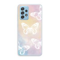 White butterfly: Samsung Galaxy A73 Transparant Hoesje