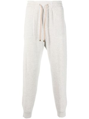 Brunello Cucinelli pantalon de jogging en cachemire - Gris