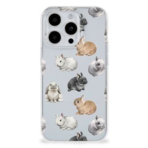 TPU Hoesje voor iPhone 15 Pro Konijntjes