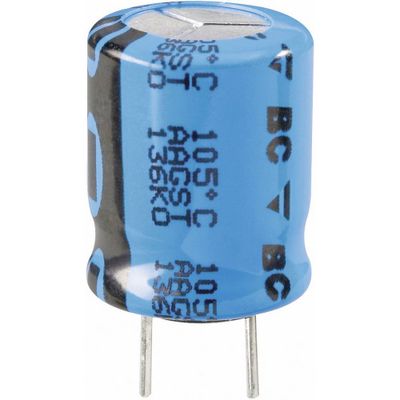 Vishay 2222 136 65471 Elektrolytische condensator Radiaal bedraad 5 mm 470 µF 16 V 20 % (Ø x h) 10 mm x 16 mm 1 stuk(s)