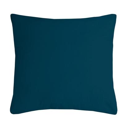 Stof Textile sierkussen Nelson - petrol blauw - 40 x 40 cm - bank kussens - polyester