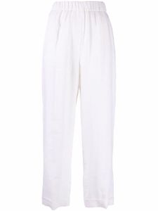 Peserico pantalon court à taille haute - Blanc