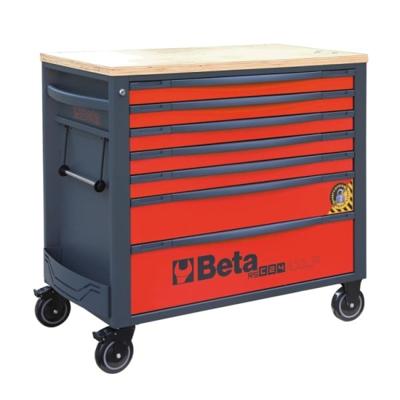 Beta RSC24AXLP/7-R Gereedschapswagen met 7 laden | met anti-omvalsysteem | breed model | Rood - 024004573