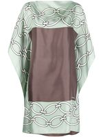 Valentino Garavani robe imprimée Chain 1967 à imprimé Foulard - Vert