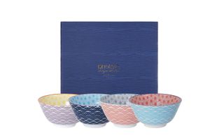 Japanse rijstkommen set - Tokyo Design Studio - Star Wave - 4-delig - 300ml - 12 x 6cm