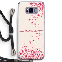 Hartjes en kusjes: Samsung Galaxy S8 Transparant Hoesje met koord