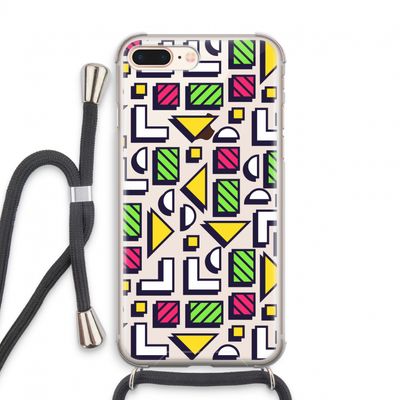 8-bit N°4: iPhone 7 PLUS Transparant Hoesje met koord