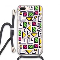 8-bit N°4: iPhone 7 PLUS Transparant Hoesje met koord