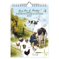 Rien Poortvliet Weeknotitiekalender 2027 Melken