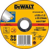 DEWALT Doorslijpschijf Roestvrij staal DT42340Z-QZ doorslijpschijf Ø 125 mm, boring 22.23 mm, A 60 TBF - thumbnail